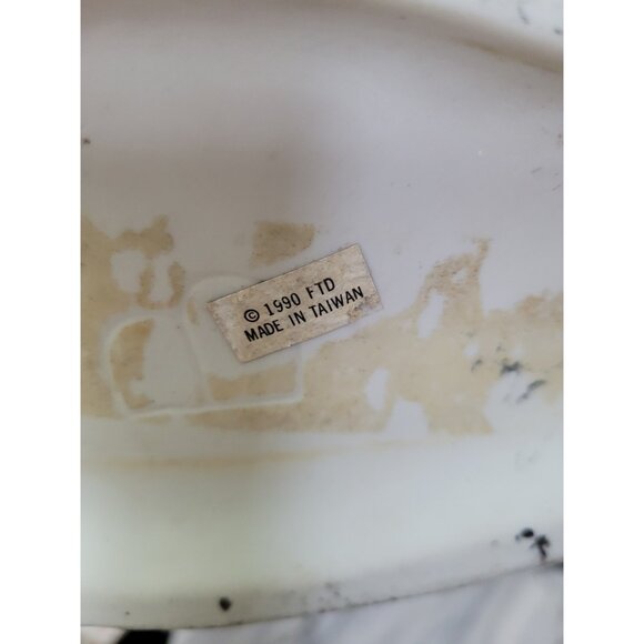 Vtg Duck Planter Ceramic FTD Vase Planter 1990's 10" x 6" x 4" - Picture 5 of 7